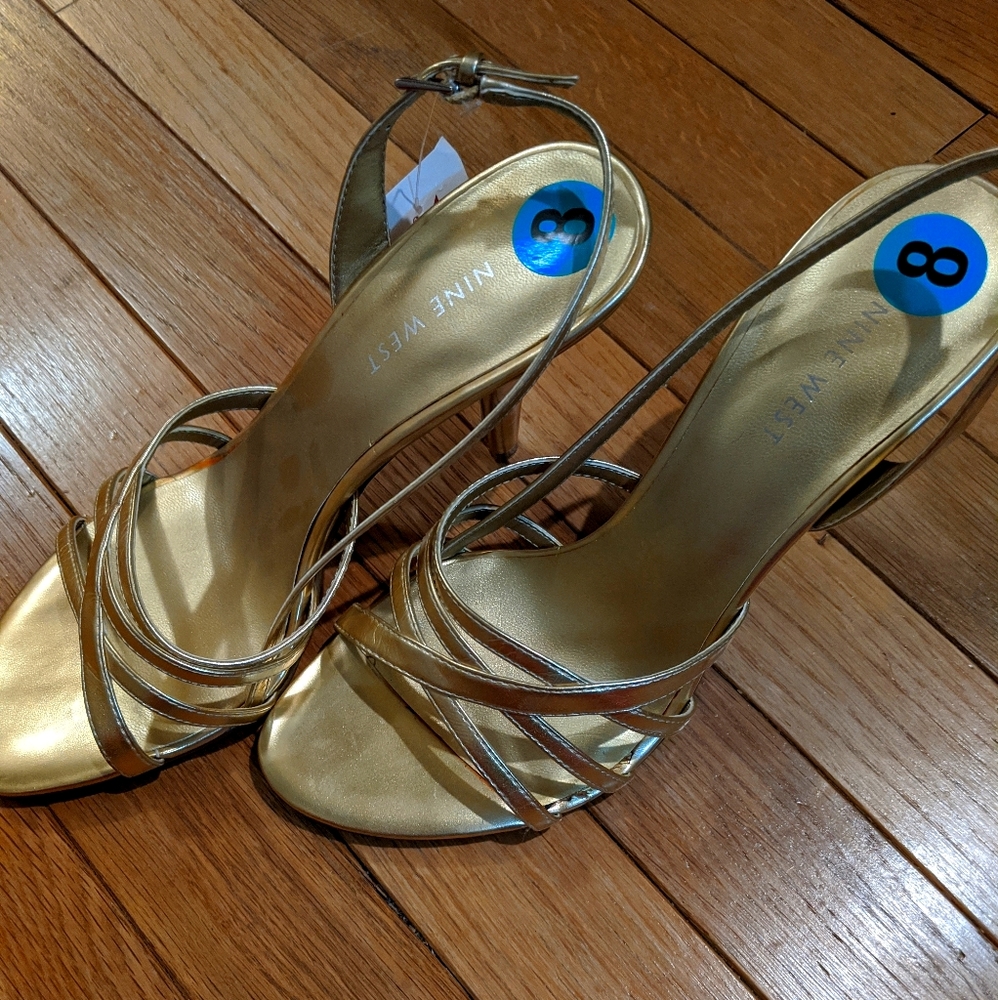 Nine West Gold Heels